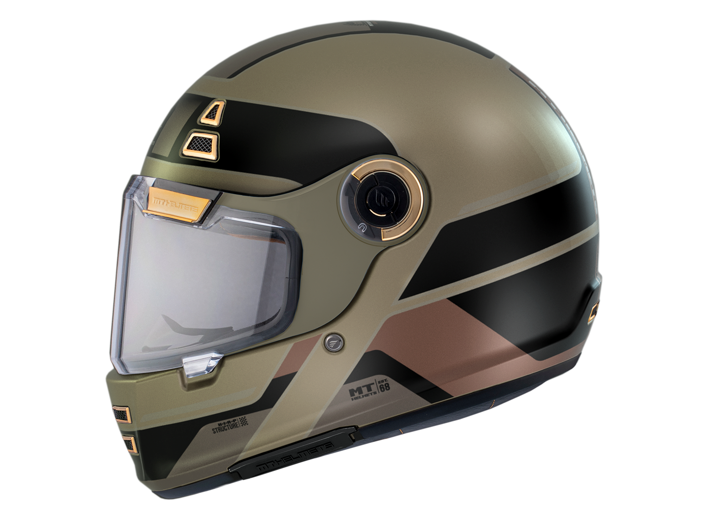 HELMET MT FF119 JARAMA 68TH C9 MATT GOLD