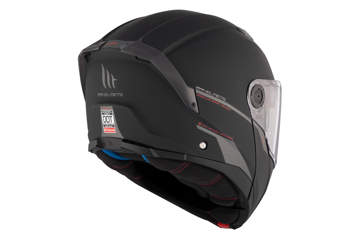 HELMET MT FU404SV ATOM 2 SV SOLID A1 MATT BLACK