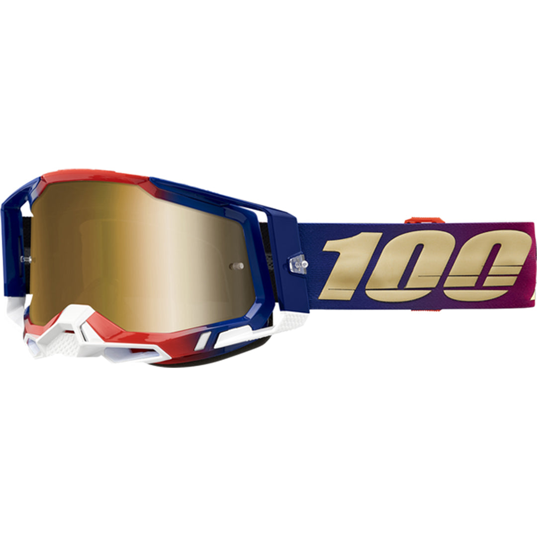 RACECRAFT 2 Goggle United - Mirror True Gold Lens