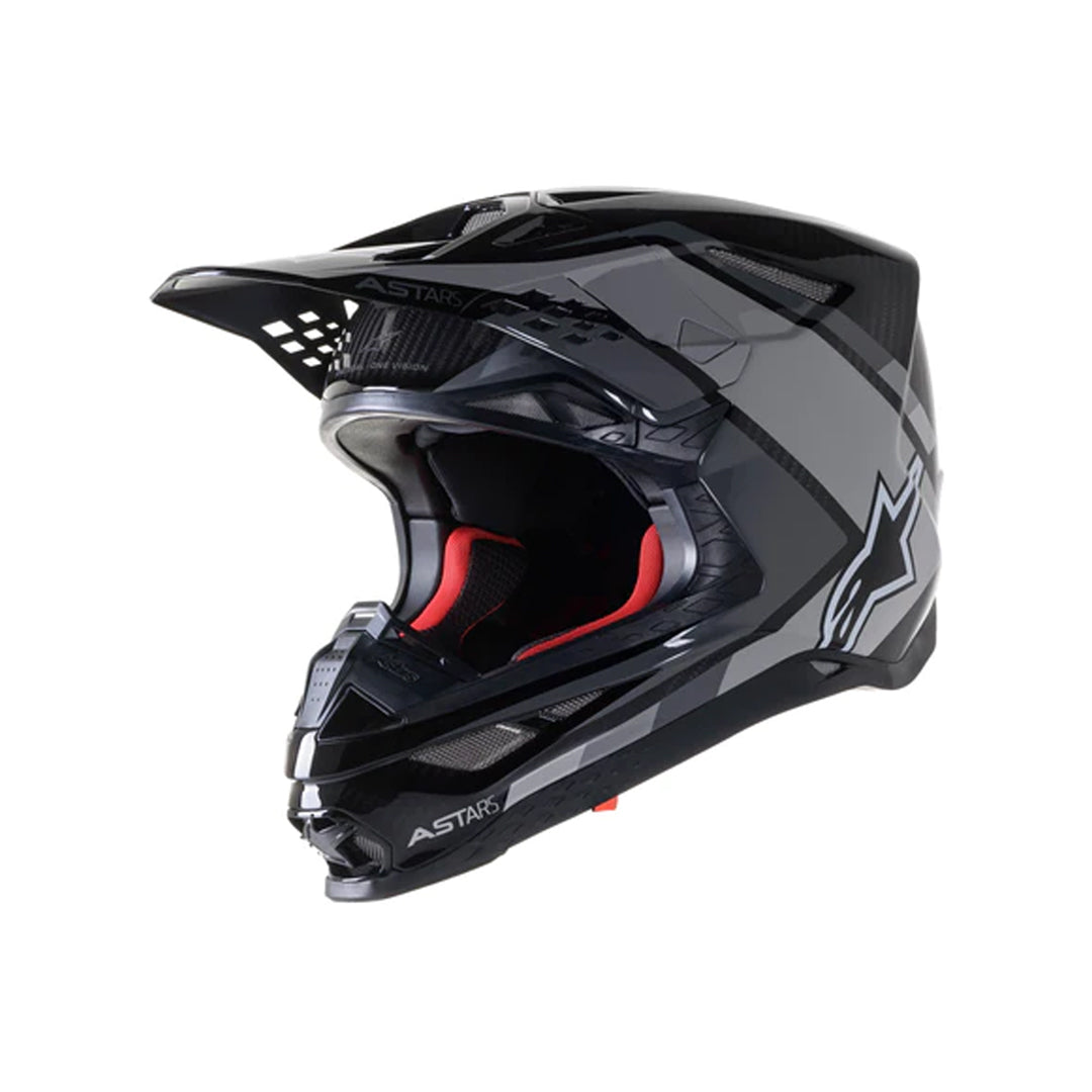 SUPERTECH S-M10 CARBON META2BLK GRAY GLOSSY