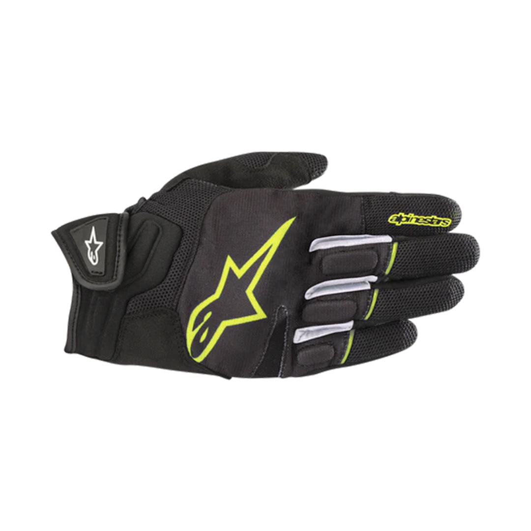 ATOM GLOVES BLK YEL FLUO