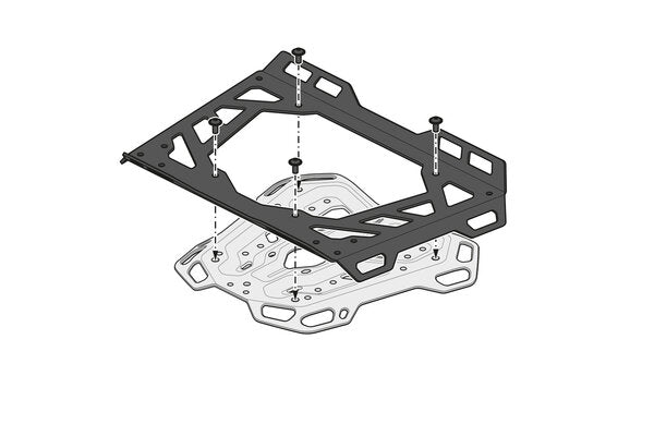ADVENTURE-RACK Black. R 1300 GS Adv (24-). For OEM luggage rack.