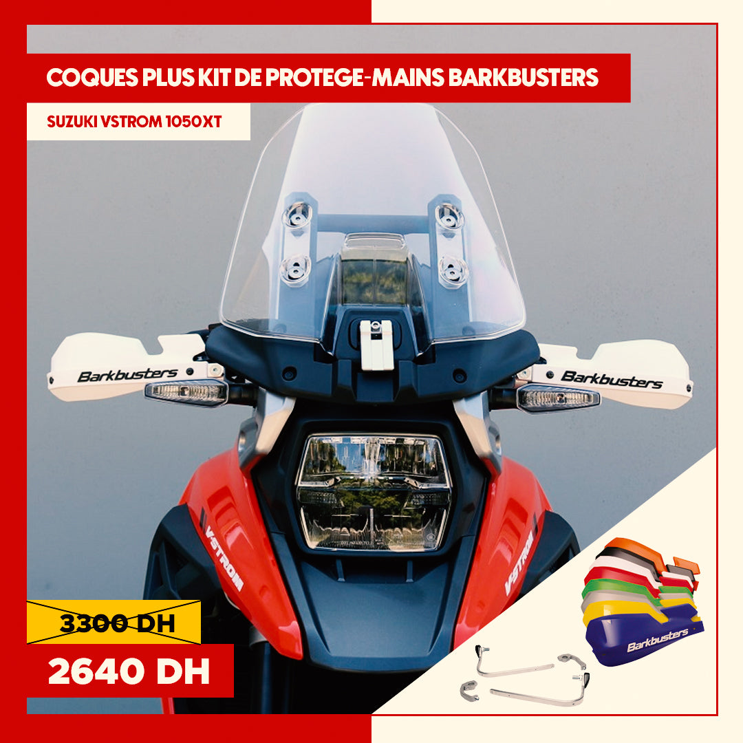Coques plus Kit De Protège-Mains Barkbusters pour Suzuki VSTROM 1050XT