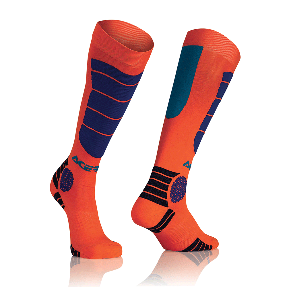 ACERBIS Chaussettes Mx Impact Orange Bleu