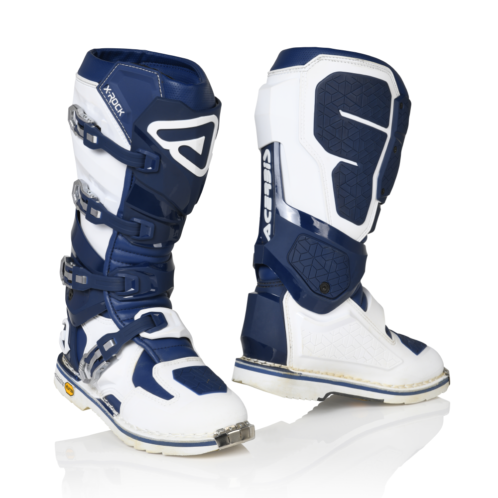 ACERBIS Bottes X-Rock Bleu/Blanc