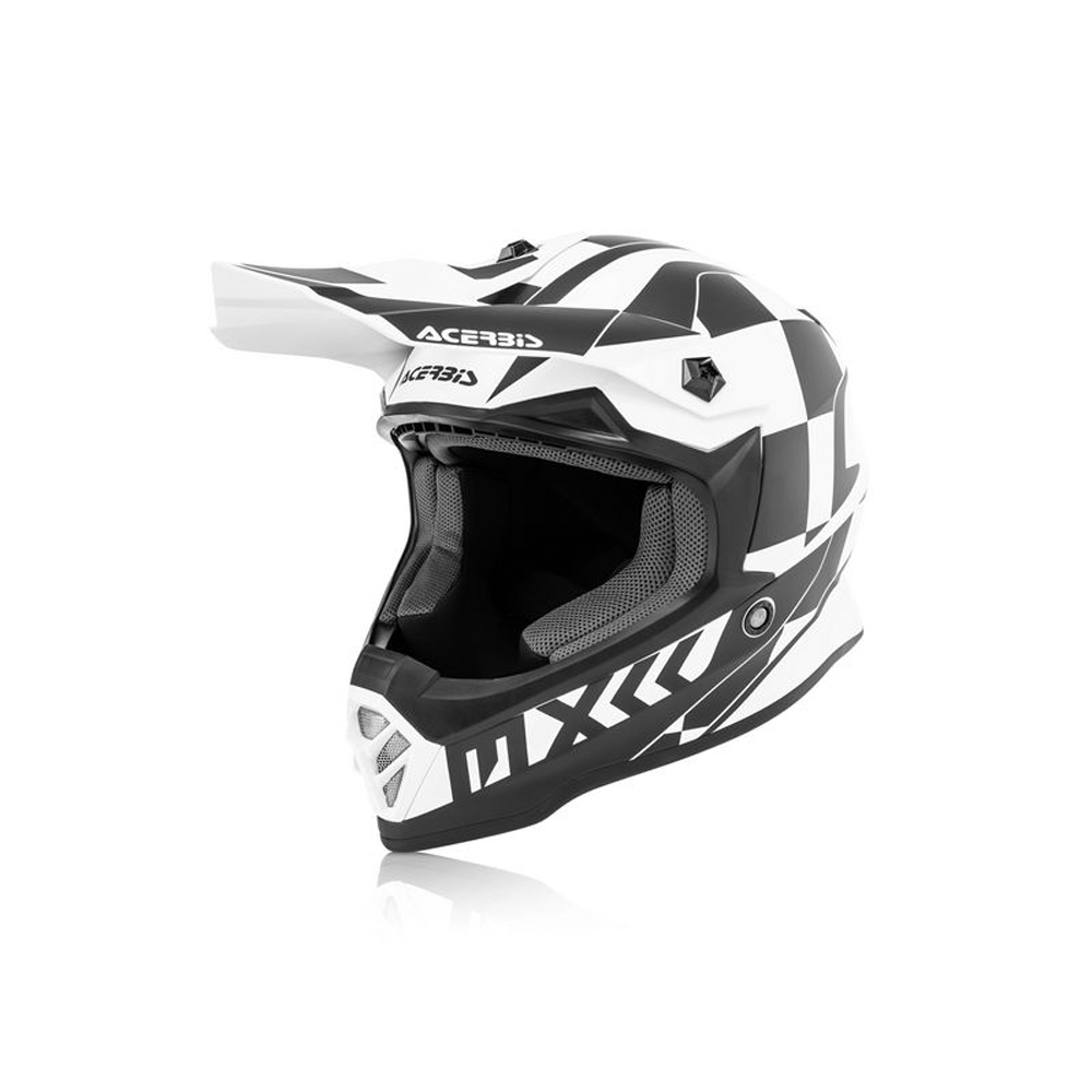 ACERBIS Casque IMPACT STEEL JUNIOR WHITE/BLACK