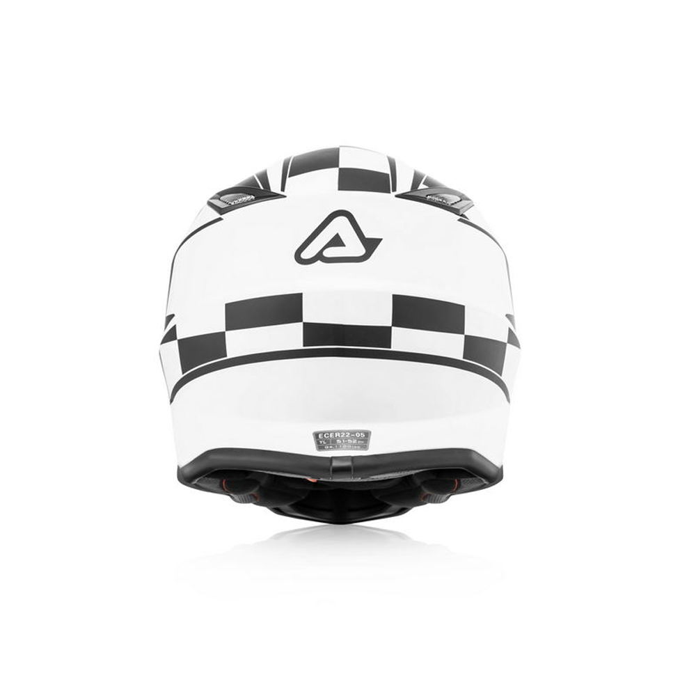 ACERBIS Casque IMPACT STEEL JUNIOR WHITE/BLACK