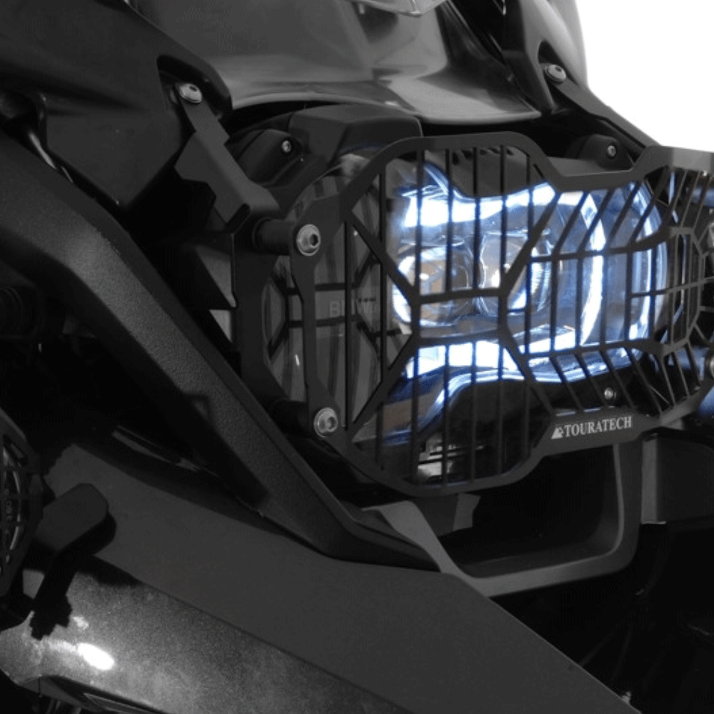 TOURATECH Protection De Phare Inox Noire A Attache Rapide Pour Phare Pour Bmw R1200Gs A Partir De 2013/ Bmw R1200Gs Adventure A Partir De 2014