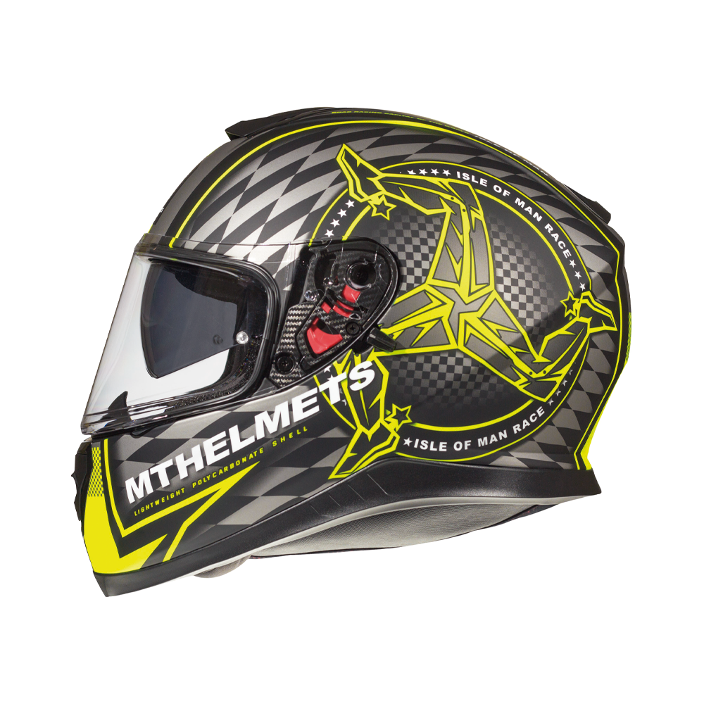 MT THUNDER 3 SV ISLE OF MAN A3 MATT Noir/Jaune Fluo