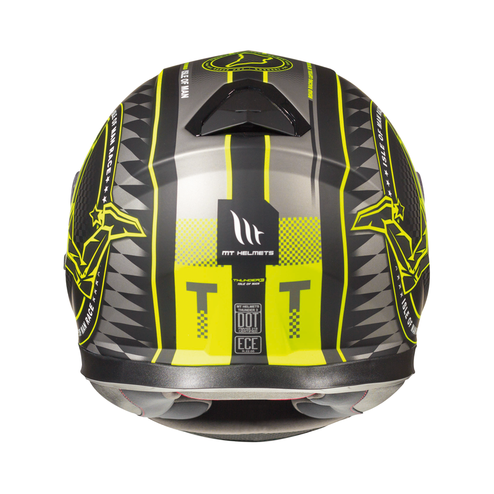 MT THUNDER 3 SV ISLE OF MAN A3 MATT Noir/Jaune Fluo