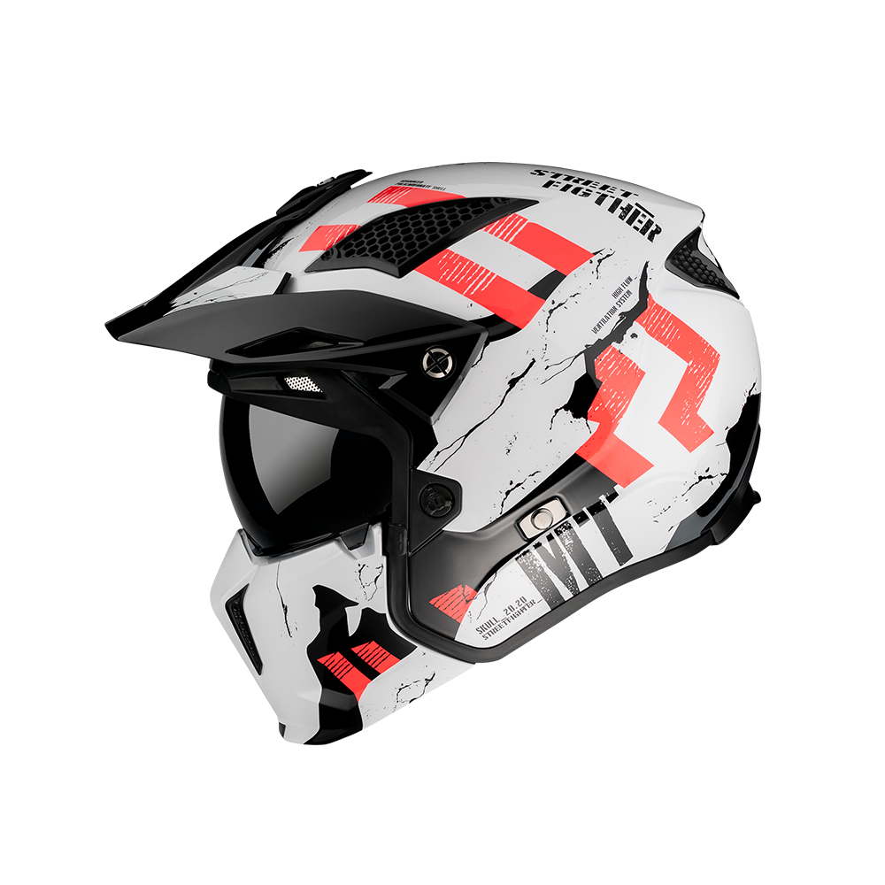 MT STREETFIGHTER SV SKULL2020 A0 GLOSS PEARL WHITE