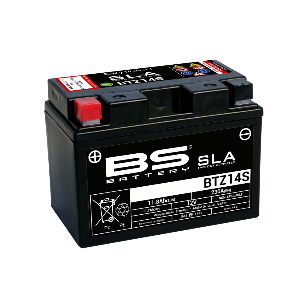 BIHR Batterie Bs Btz14S Sla Maintenance Free Factory Activated