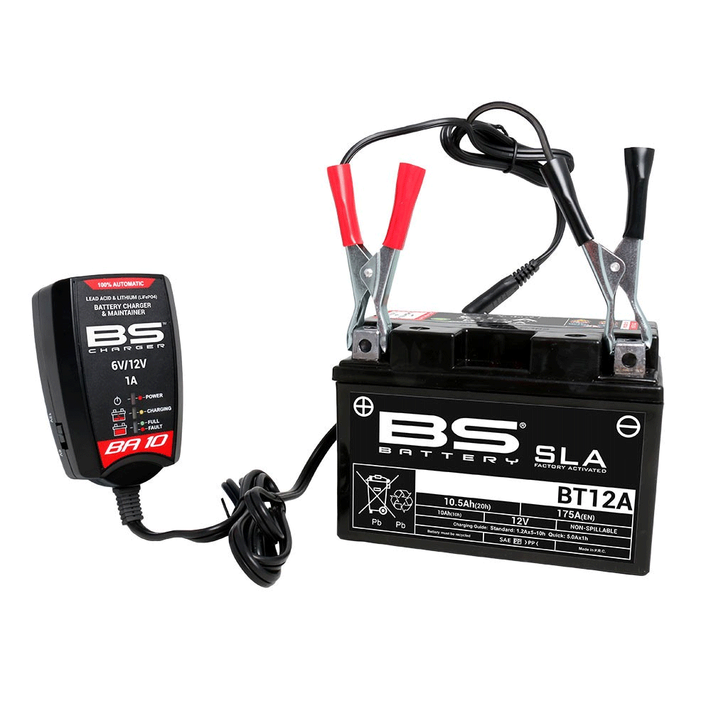 BIHR Chargeur Automatique Bs Battery Ba10 16V 12V 1000Ma
