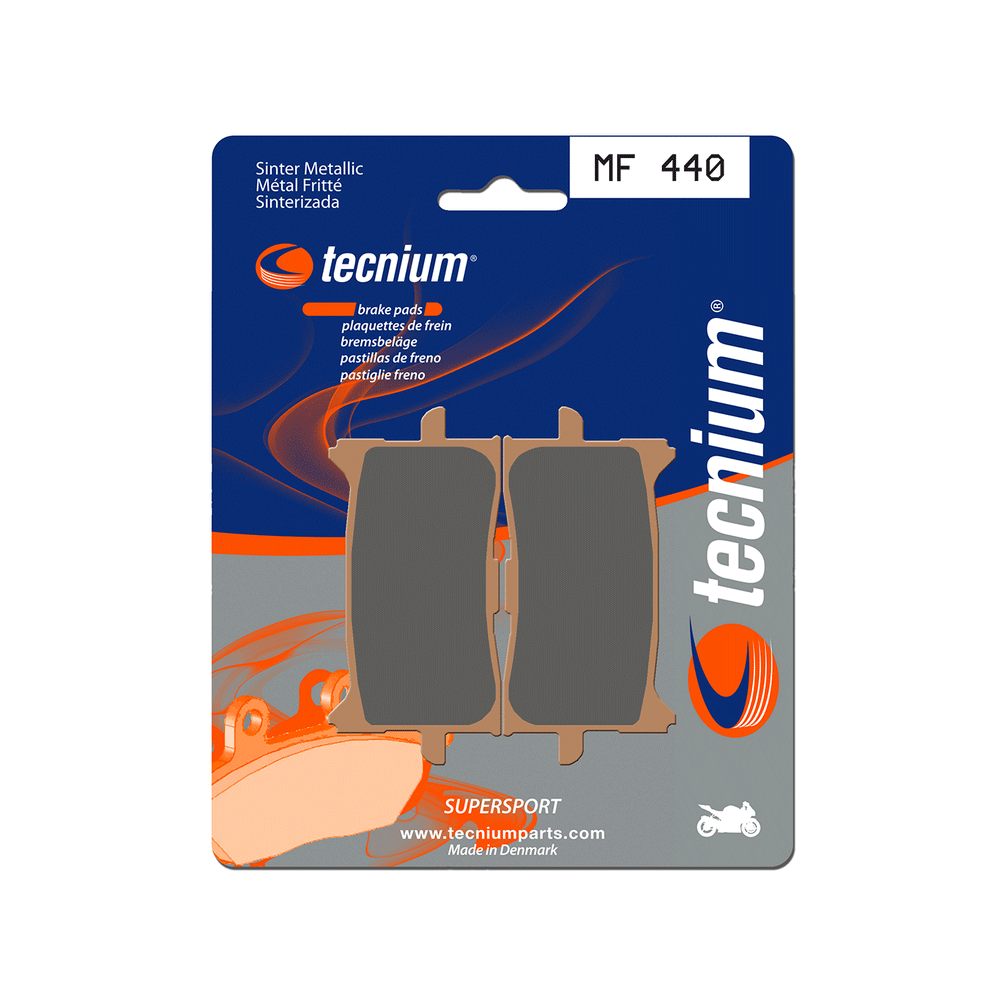 BIHR Plaquettes De Frein Moto Tecnium Mf440 Metal Fritte