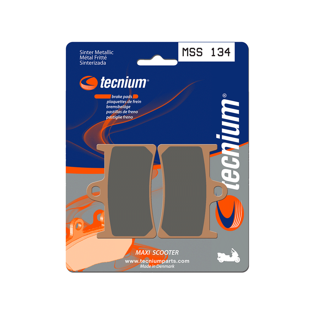 BIHR Plaquettes De Frein Moto Tecnium Mss134 Metal Fritte