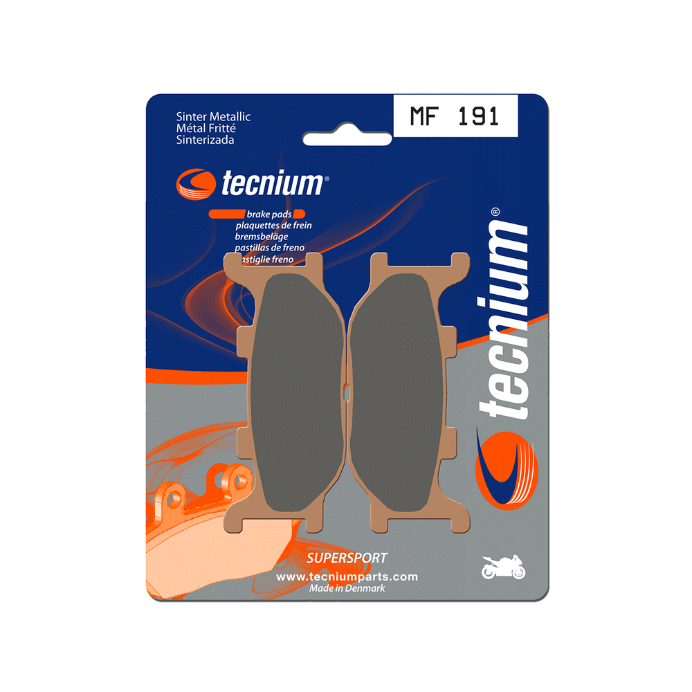 BIHR Plaquettes De Frein Moto Tecnium Mf191 Metal Fritte