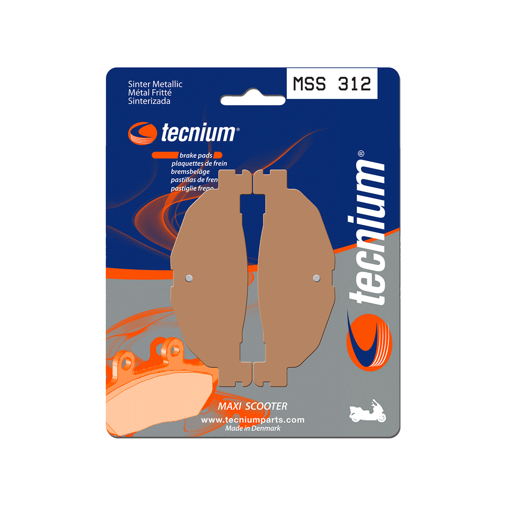 BIHR Plaquettes De Frein Moto Tecnium Mss312 Metal Fritte