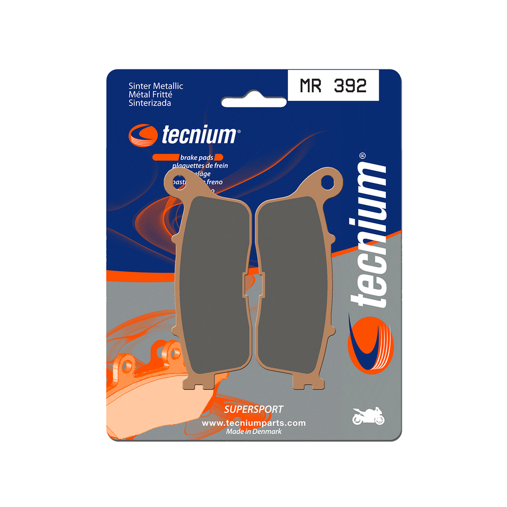 BIHR Plaquettes De Frein Moto Tecnium Mr392 Metal Fritte