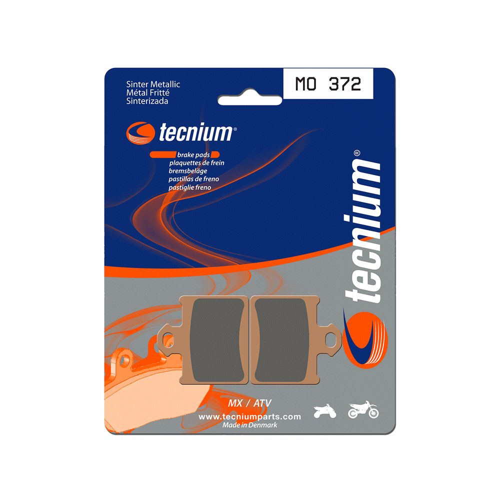 BIHR Plaquettes De Frein Moto Tecnium Mo372 Metal Fritte