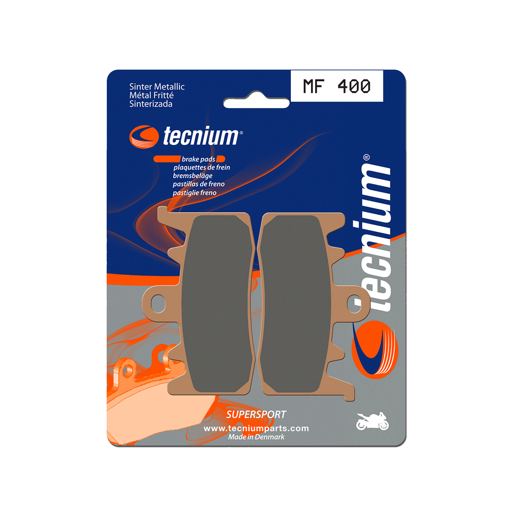 BIHR Plaquettes De Frein Moto Tecnium Mf400 Metal Fritte