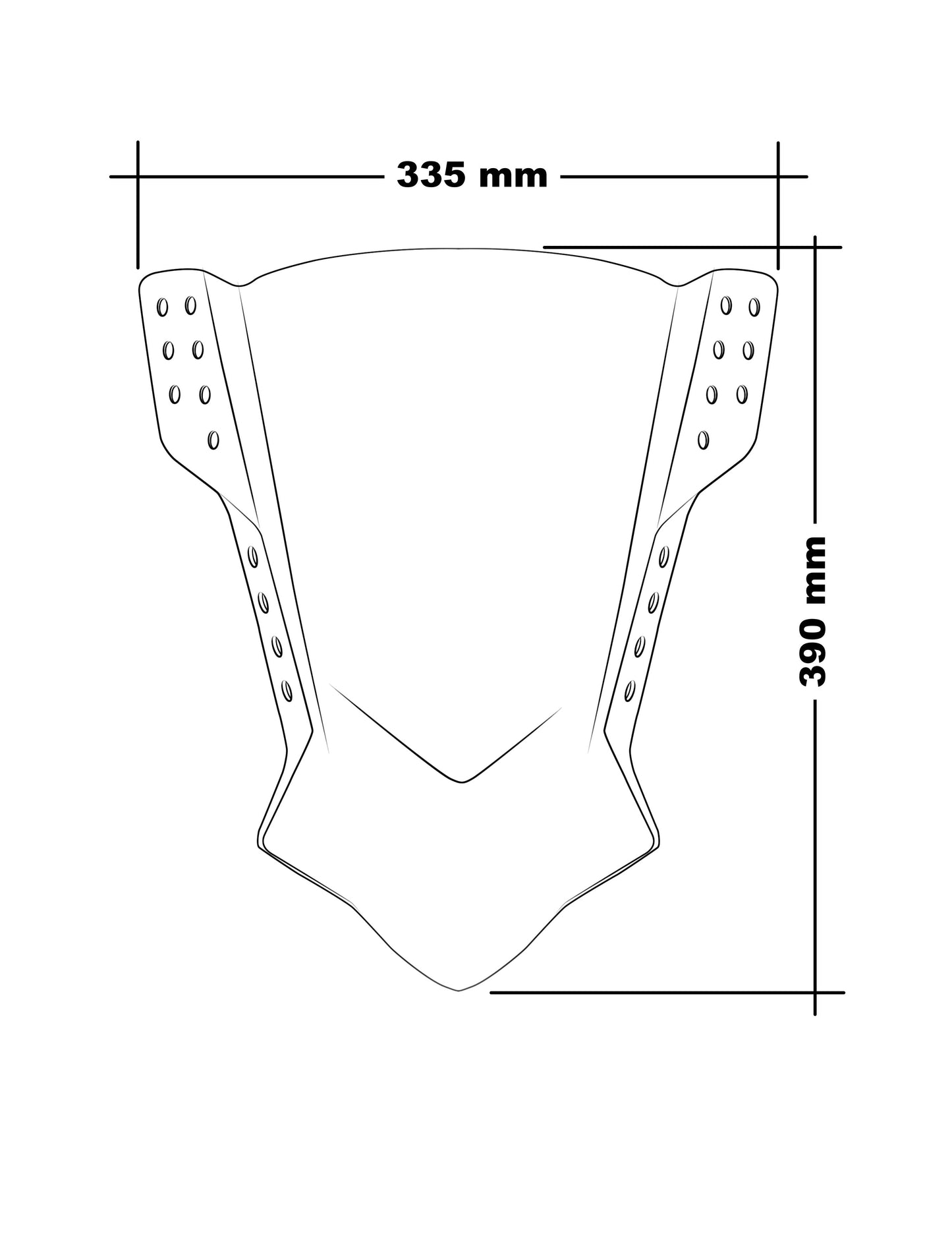 PUIG Bulle Modele Rafale Universal C/Vert