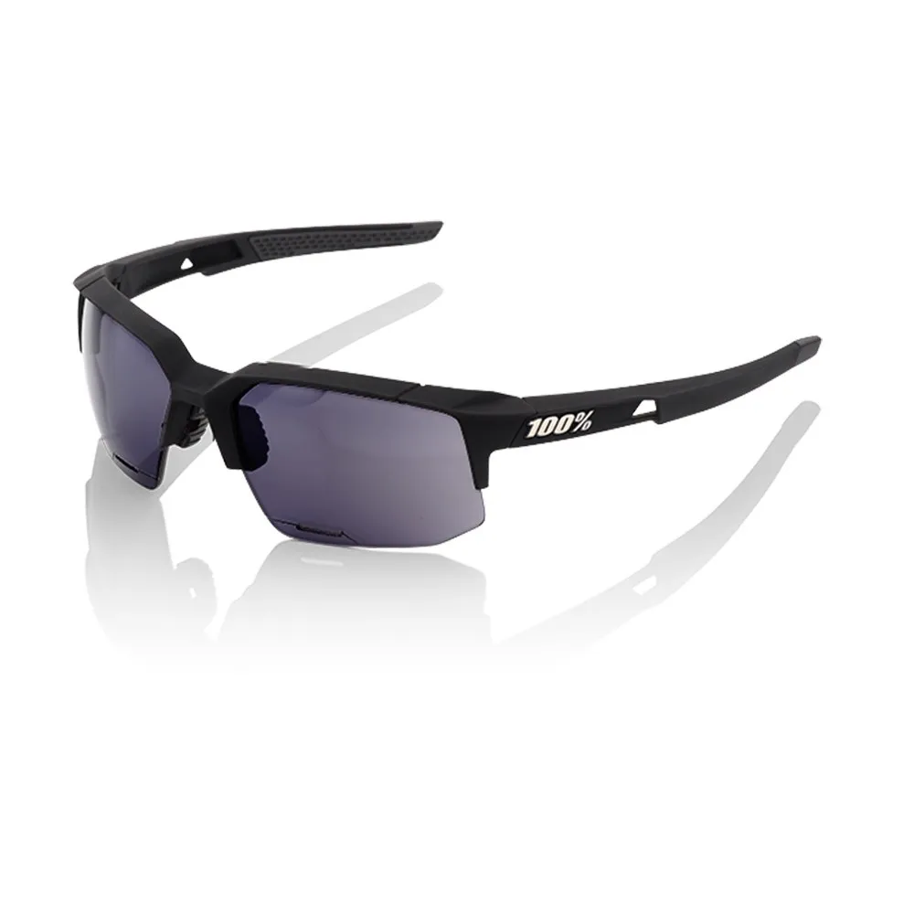 100% Lunettes De Soleil Speedcoupe Performance - Soft Tact Black - Black Mirror Lens