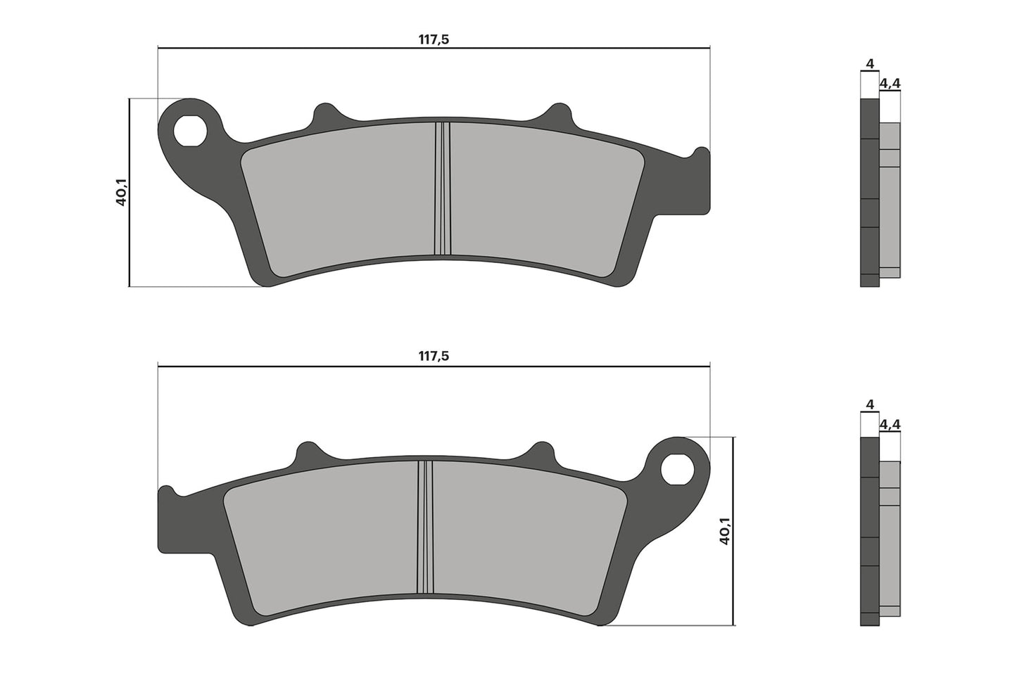 MALOSSI Plaquette Frein Av KYMCO