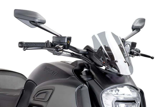 PUIG Bulle New Generation Touring Diavel 14'-17' Fume Claire