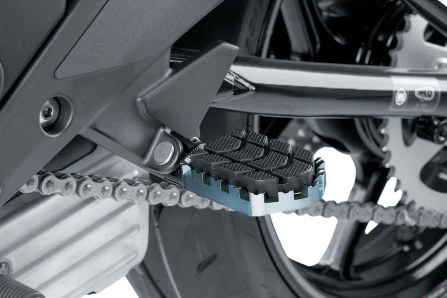 PUIG Cale-Pieds Hi-Tech Enduro Droit/Gauche C/Argent