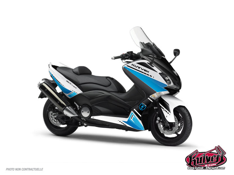 BIHR Kit Deco Cooper Kutvek Blanc/Bleu Yamaha T-Max 530