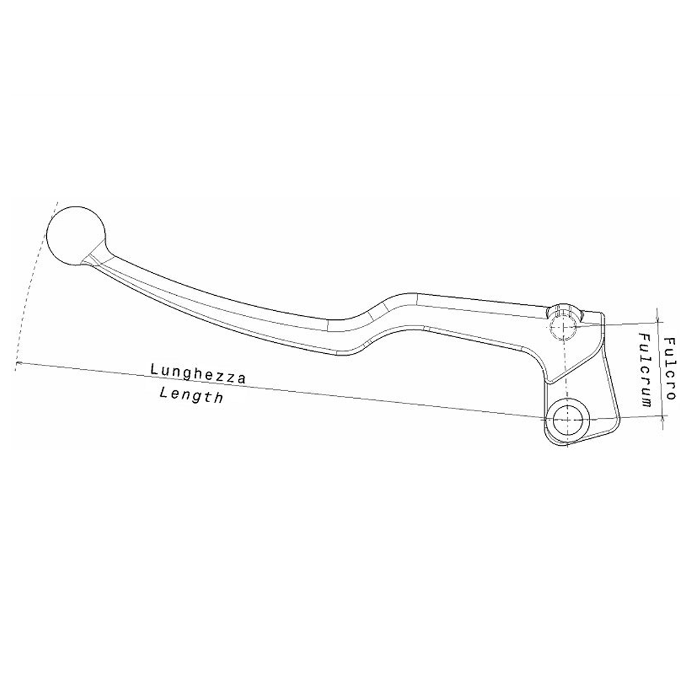 BIHR Levier D'Embrayage Complet Liberty 2/4 Tps Typhoon Vespa