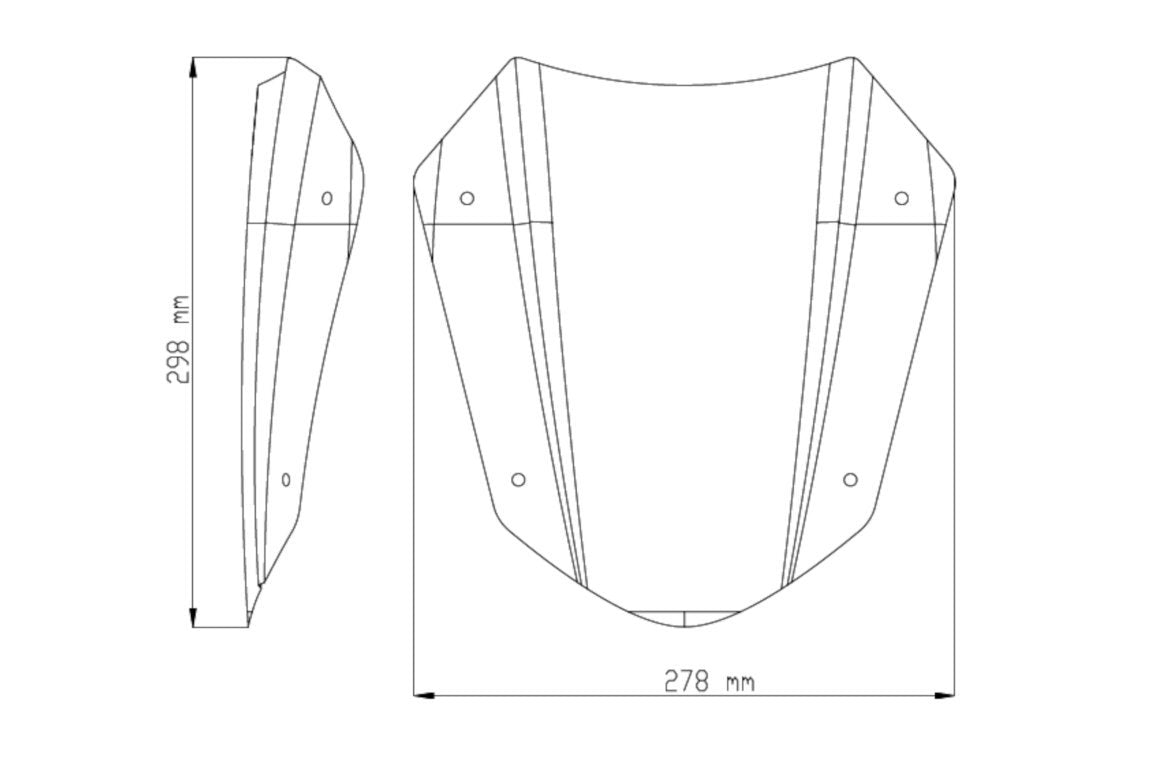 PUIG Parebrise New Generation Sport Ducati X Diavel/S 16-17'