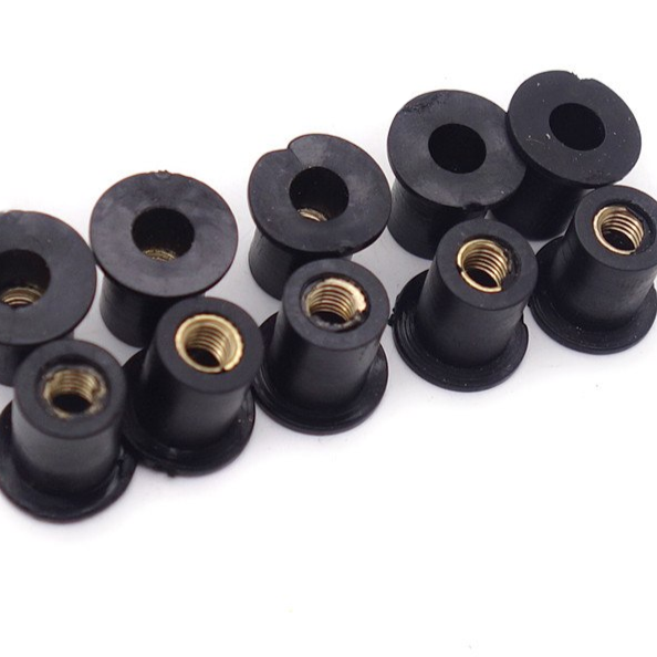 BIHR Bolt Insert Caoutchouc Pour Vis De Bulle M5 50 Pieces