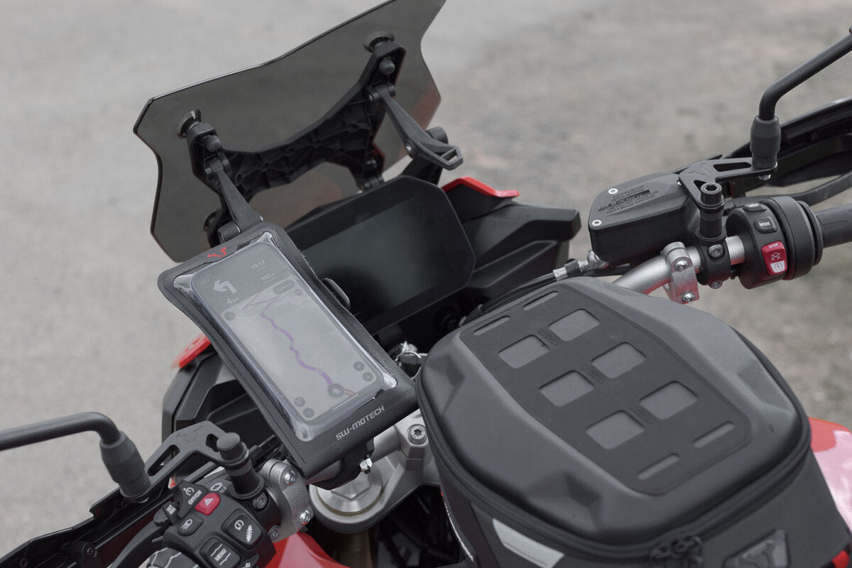 Kit support universel avec Smartphone Drybag Incl bras 2" Pour guidon/fixation retroviseur