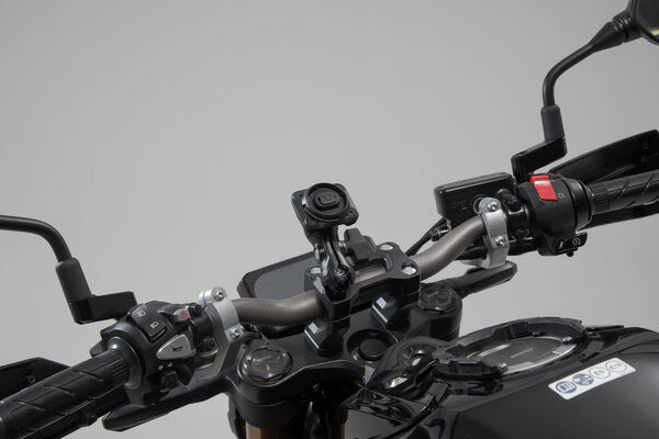 Kit support universel avec T-Lock Smartphone grand. Incl. bras 2". Pour guidon/fixation retroviseur