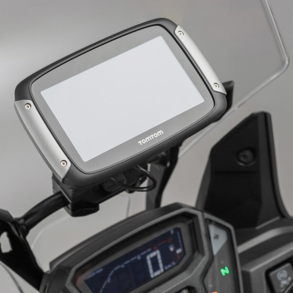 Sw Motech Support Gps Pour Barre 10/12 Mm. Noir.