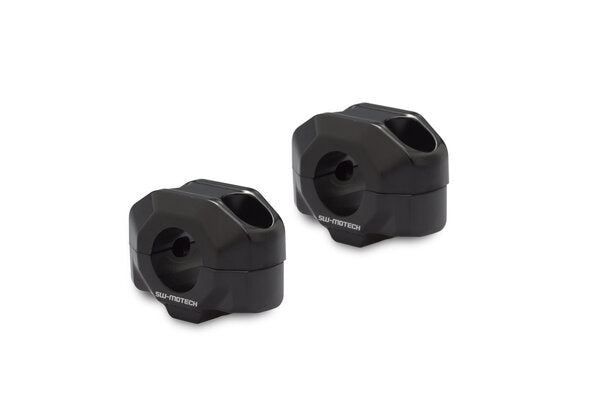 Sw Motech Rehausseur de guidon Ø 22 mm. H=15 mm. Noir.