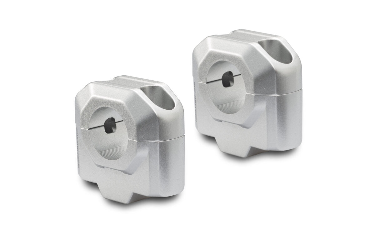 Sw Motech Rehausseur De Guidon 28 Mm. H=30 Mm. Silver