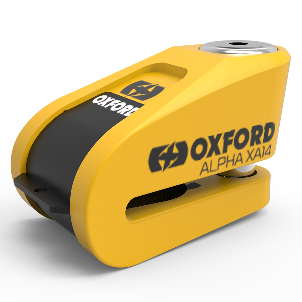 OXFORD Alpha XA14 block disc avec alarme Jaune