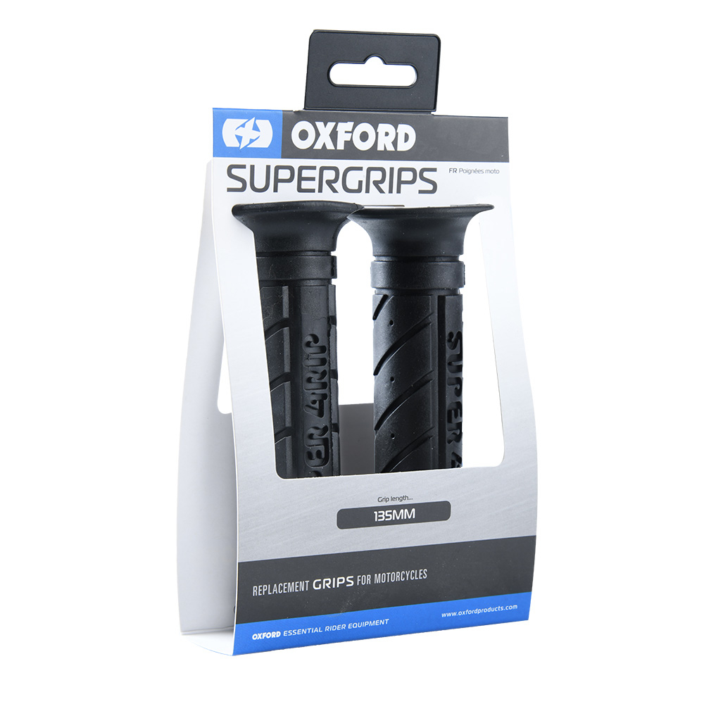 OXFORD Poignees De Guidon Black Super Grip - 135Mm