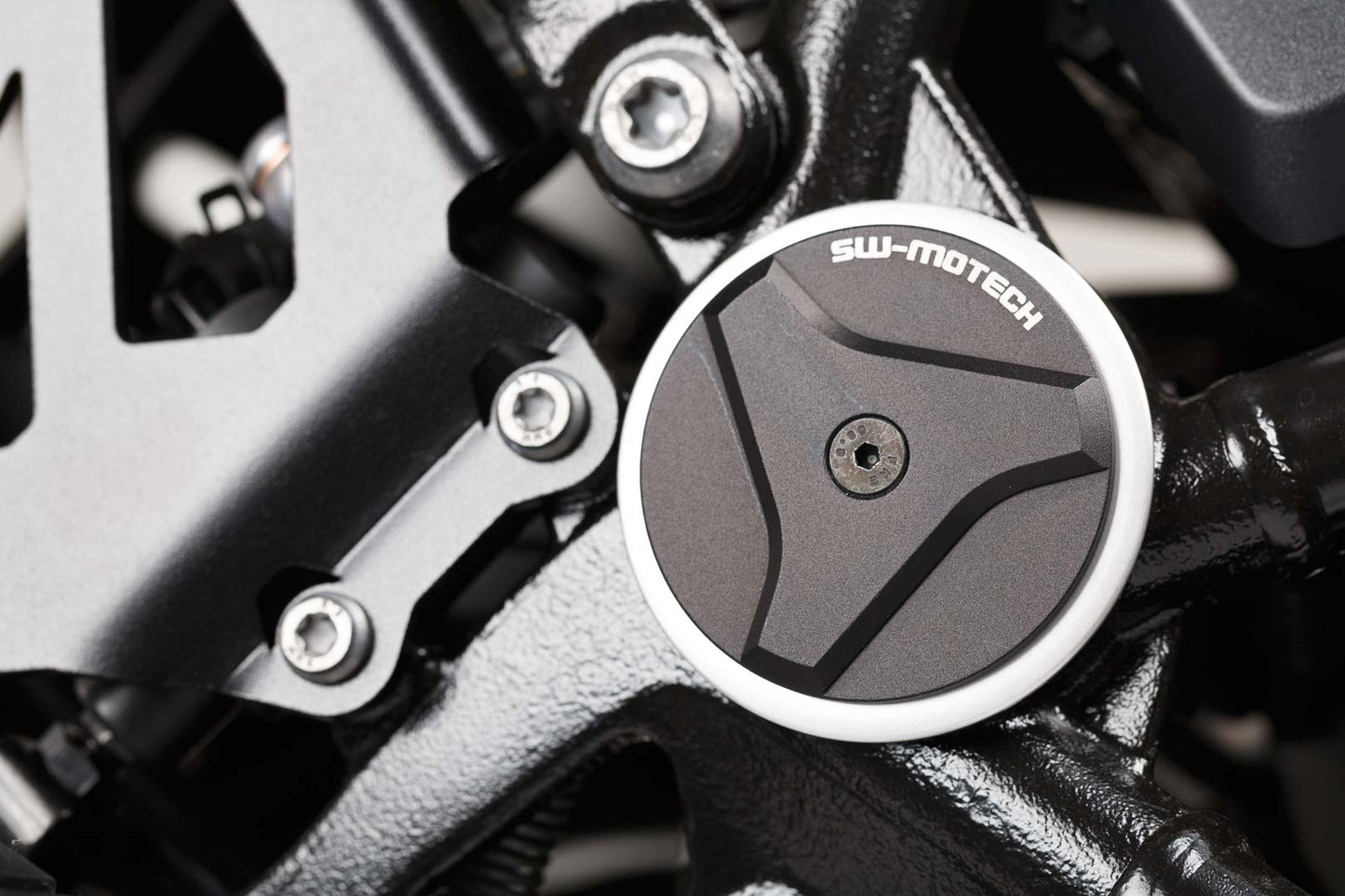 Sw Motech Set De Bouchons De Cadre. Noir. Bmw R 1200 Gs Lc / ADVenture / R 1200 Rt.