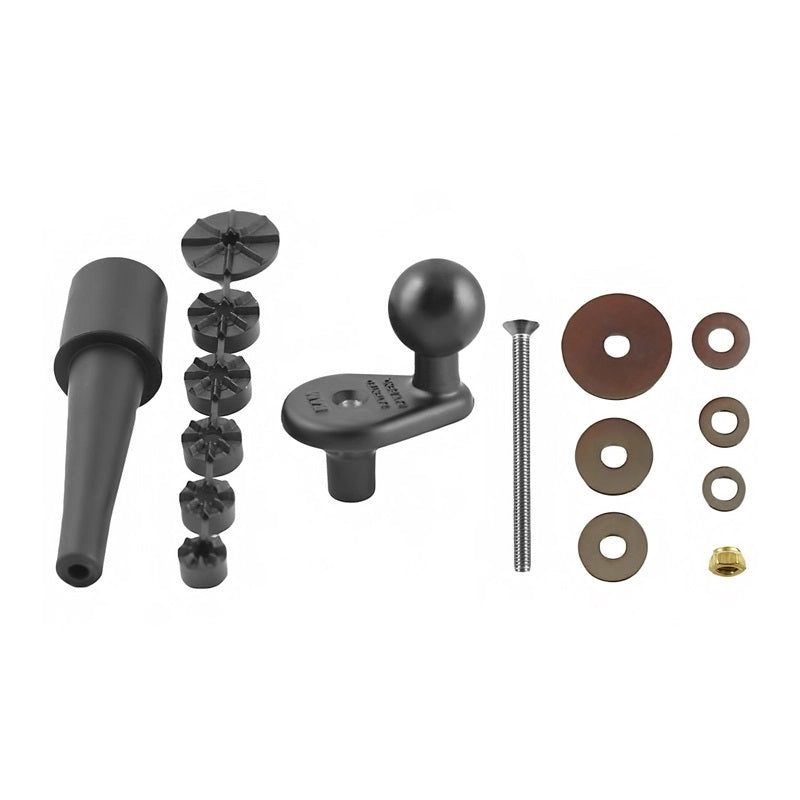 RAM MOUNTS Unpkd Ram Cycle Stem Base W/ 1" Dia Ball