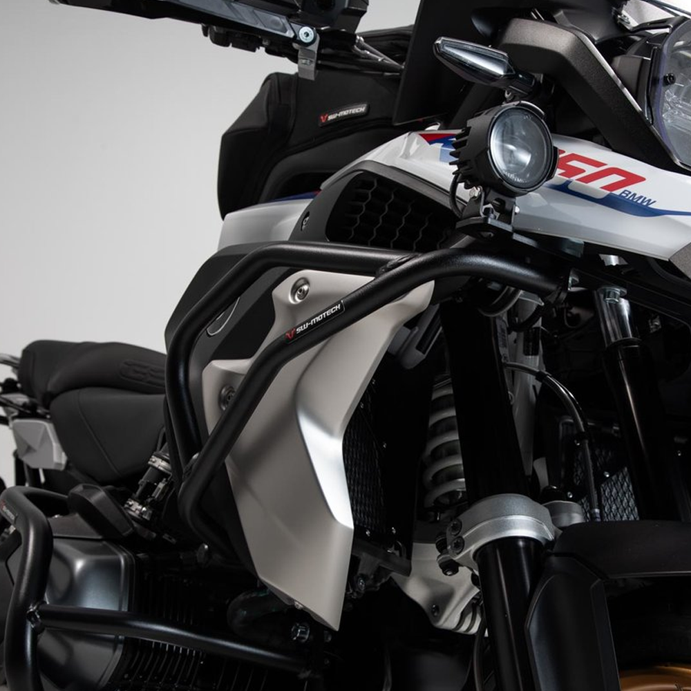 SW MOTECH Crashbar haut. Noir. BMW R 1200 GS (16-), R 1250 GS (18-).