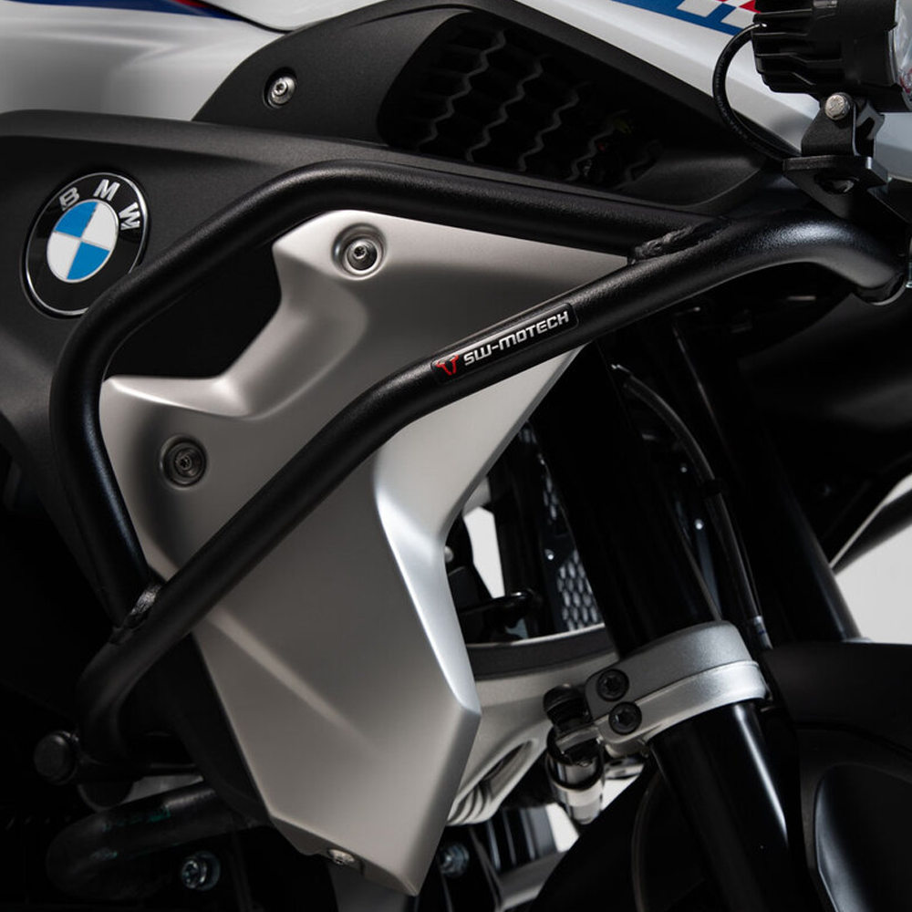 SW MOTECH Crashbar haut. Noir. BMW R 1200 GS (16-), R 1250 GS (18-).