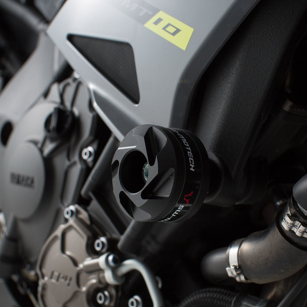Sw Motech Roulettes De PROtection Pour Bras Oscillant. Noir. Yamaha Mt10 (16-).