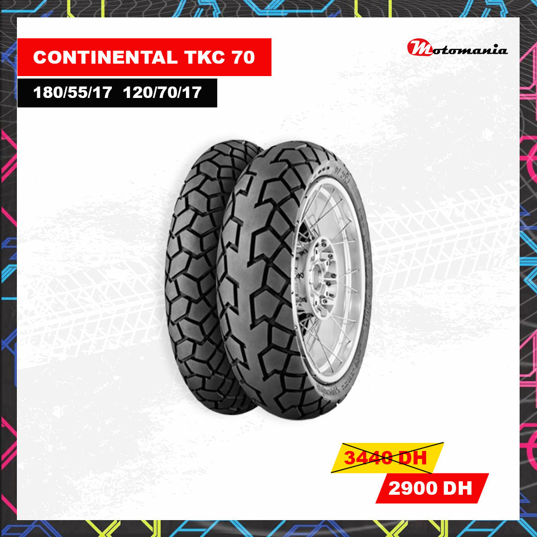 PACK CONTINENTAL TKC70 180/55/17 et 120/70/17