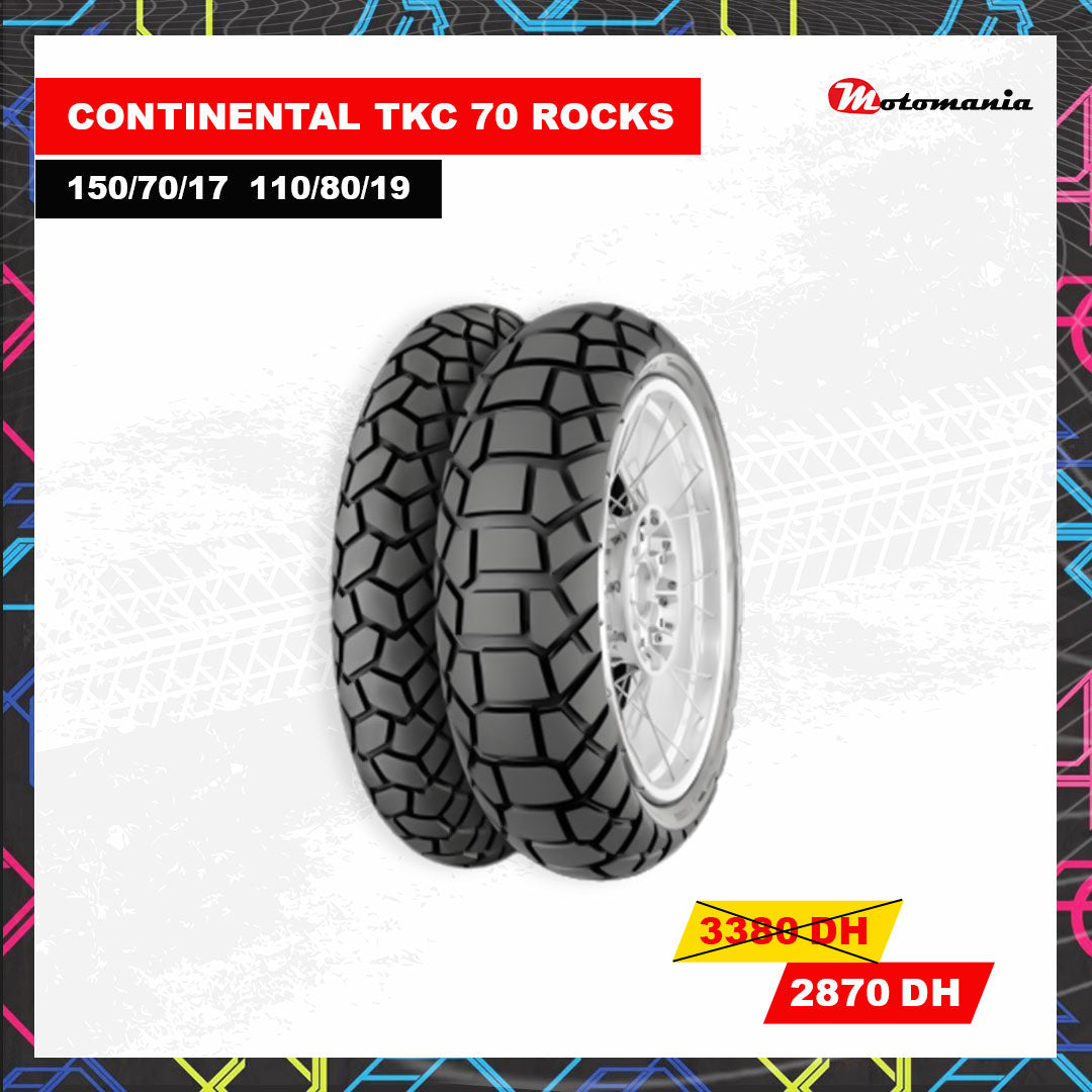 PACK CONTINENTAL TKC70 ROCKS 150/70/17 ET 110/80/19