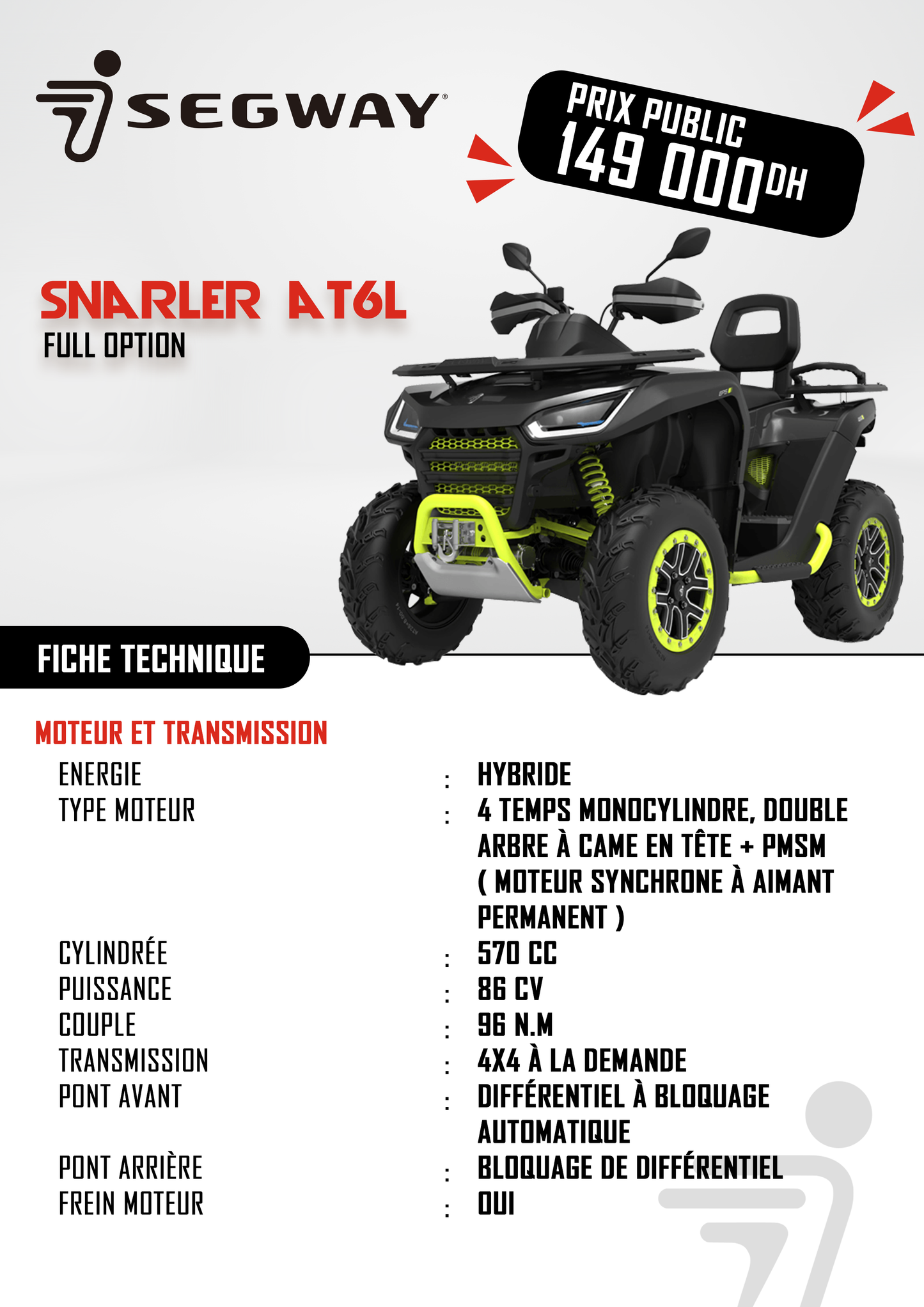 SEGWAY SNARLER FULL OPTION