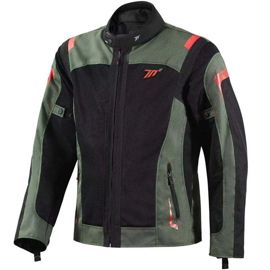 JACKET SD-JT66 SAHARA MEN MILITARY GREEN/RED 3XL