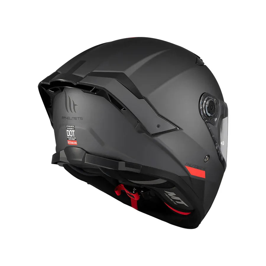 HELMET MT FF118SV THUNDER 4 SV SOLID A12 GRIS MATT L